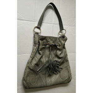 Bulga Leather Hobo Purse Handbag